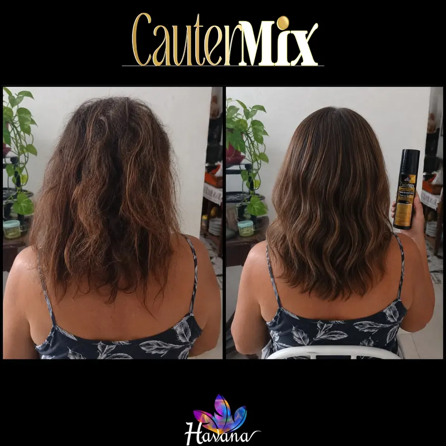 Antes e depois CauterMix